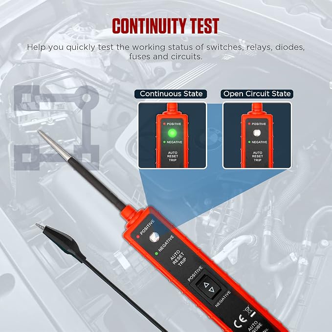 CMTOOL Power Circuit Probe Tester 6V-24V DC Test Light, Automotive Circuit - Image 4