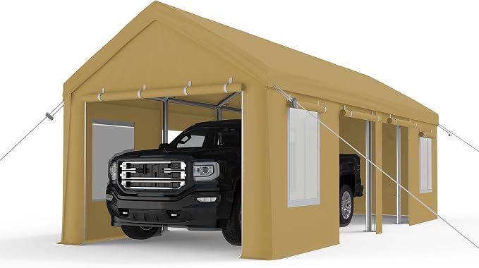 13x25ft Carport, Heavy Duty Carport by GarveeLife