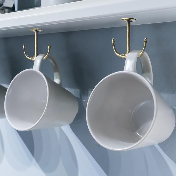 Anchor Two Prong Ceiling Hook for Closet Top Bathroom Kitchen Cabinet Garage - Image 5
