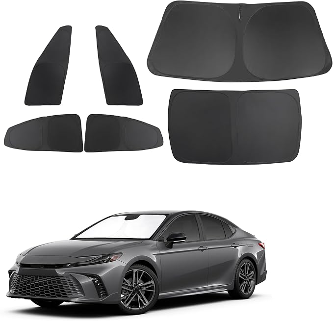 TINGLU Window Shades for Toyota Camry 2025 Accessories Full Windows Rear by TINGLU