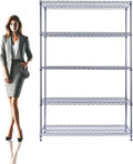 48"x24"x72" Chrome 5-Tier PREMIUM Wire Shelving NSF 4000 LBS MAX CAPACITY Heavy by UtilityBasics