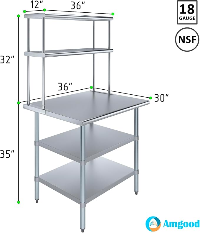 Amgood Stainless Steel Work Table - Image 3