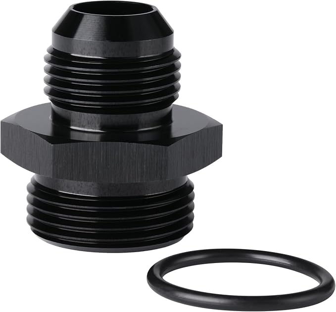 12AN Male Flare to 16AN ORB O-ring Boss Fuel Pump Rail Adapter Fitting Aluminum by Podavelle