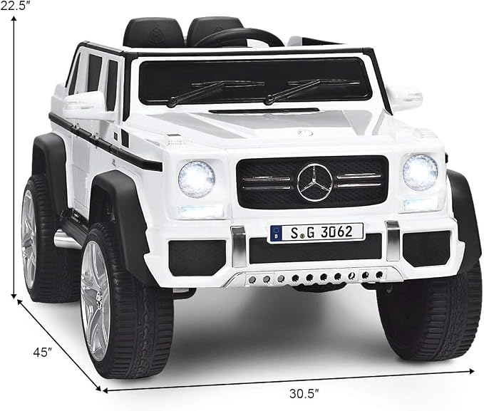HONEY JOY Ride On Truck, Licensed Mercedes-Benz Maybach G650 Battery Powered - Image 8