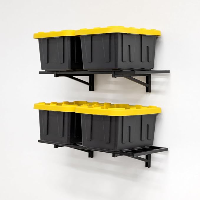 StoreYourBoard 2-Pack Heavy Duty Wall Shelves – Wall-Mounted Garage Storage by StoreYourBoard