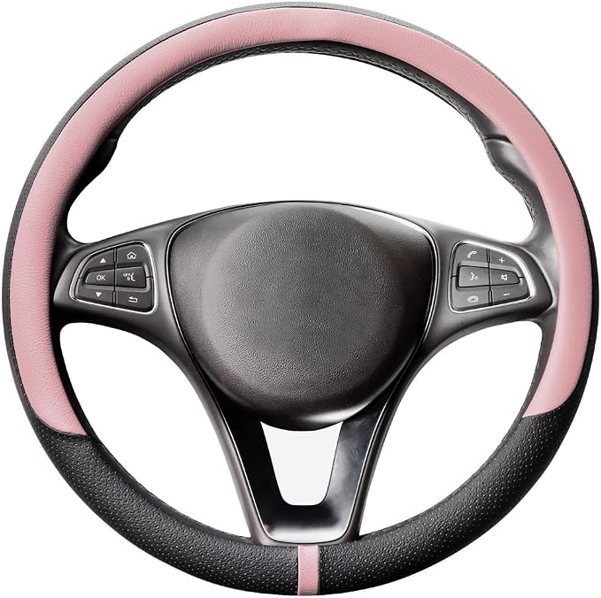 COFIT Breathable Car Steering Wheel Cover 16 inch Auto Universal Leather Wrap by COFIT