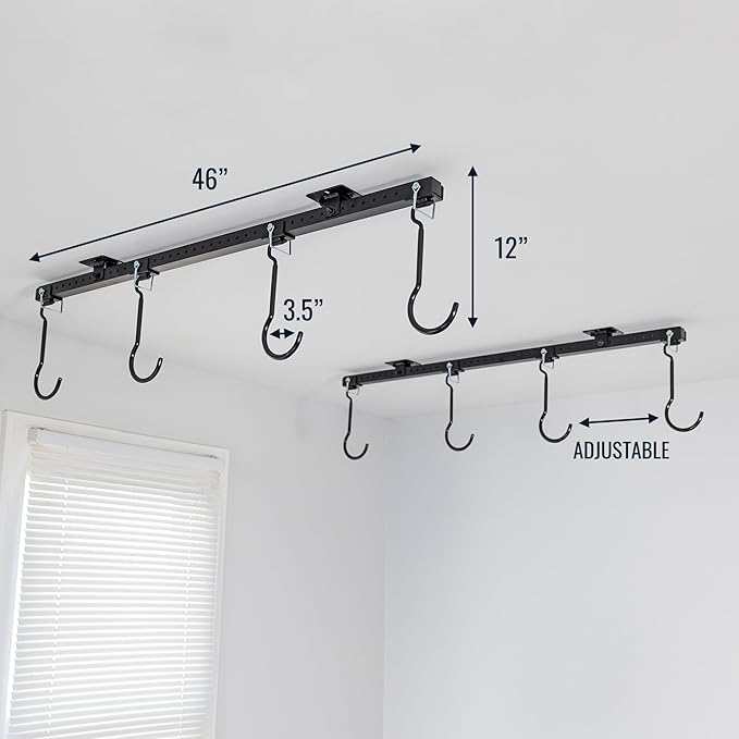Teal Triangle Ceiling Mounted Bike Rack - Image 2
