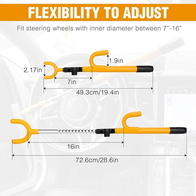 Car Steering Wheel Lock Anti-Theft Device - Image 5