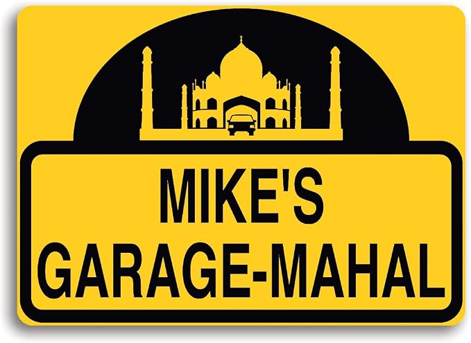 Garage-Mahal sign, personalized just by The+Sign+Post