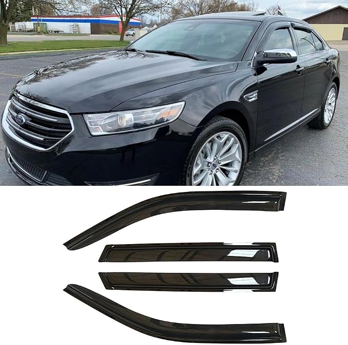 94194 Side Window Visor Wind Vent Deflector fit by Puermto