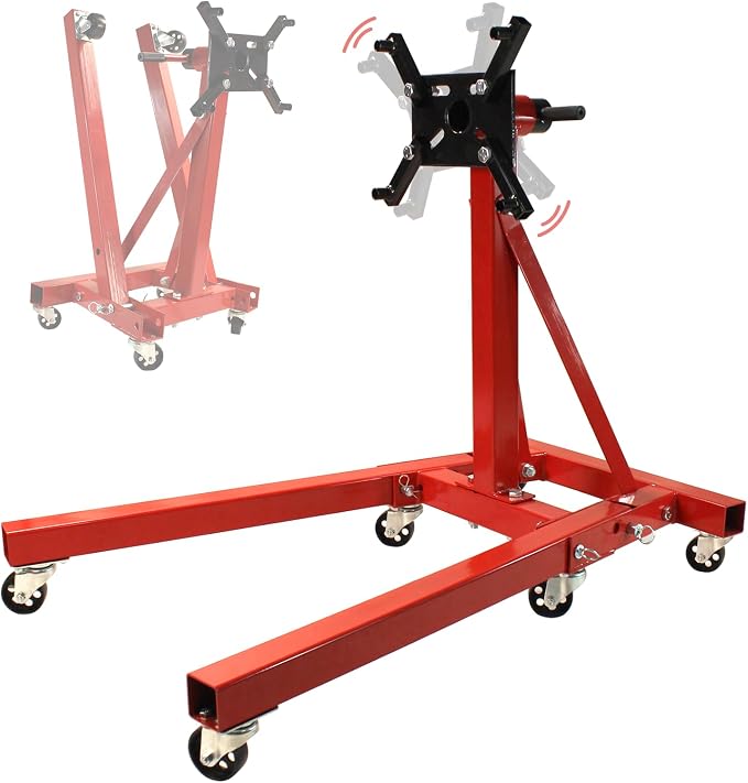 Engine Stand 2000LBS Capacity, Steel Rotating Engine Stand by Vlaeng
