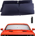 Windshield Sun Shade Umbrella for 2015-2024 Dodge Challenger Accessories: by HIMUMOY