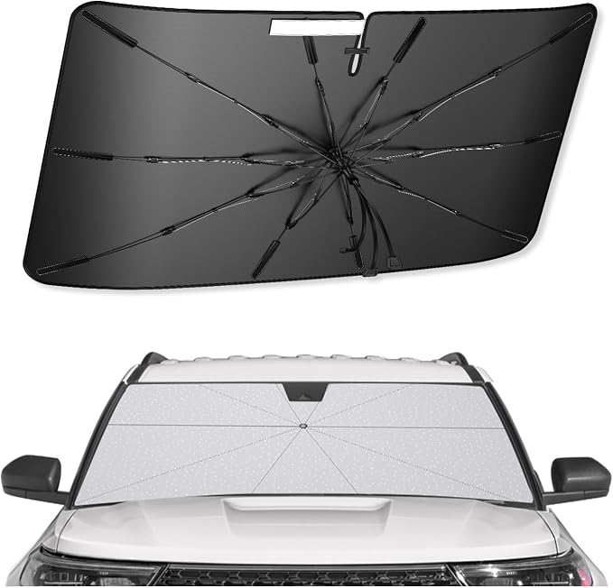 SXCY for 2020-2025 Ford Explorer Windshield Umbrella Sunshade for 2025 Ford by SXCY