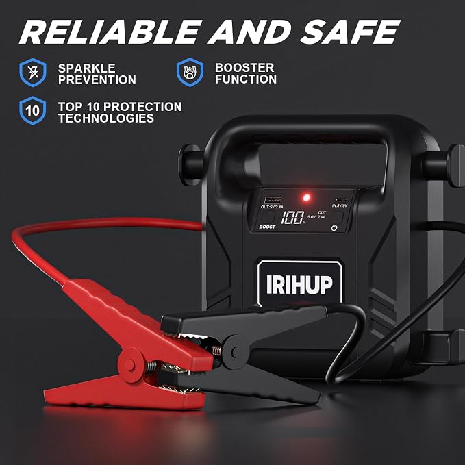 Car Battery Jump Starter 4000A, Car Jump Starter Jump Box, 12V Jump Starter - Image 5
