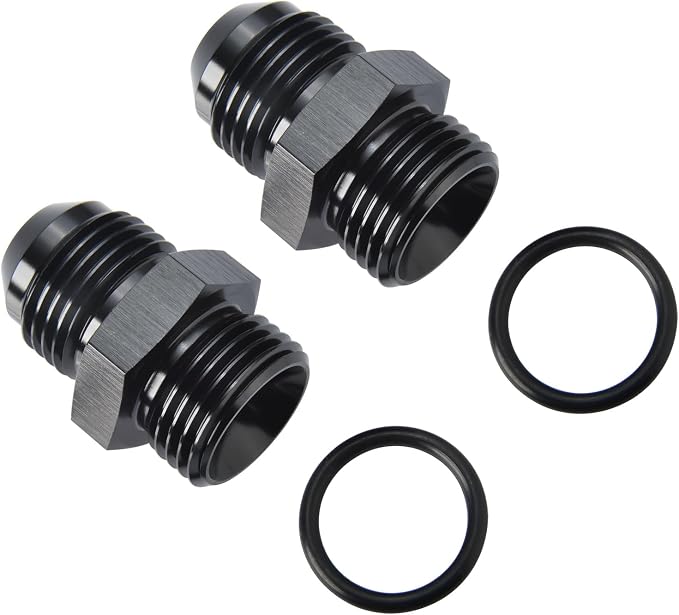 8AN Male Flare to 8AN ORB O-ring Boss Fuel Pump Rail Adapter Fitting Aluminum - Image 4