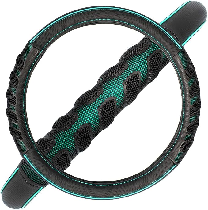 Flying Banner car Steering Wheel Cover Faux Leather Massage Universal fit 3D - Image 3