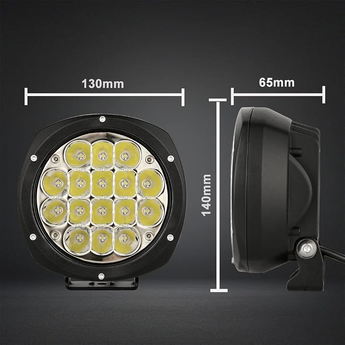 BIGLION.X 5Inch 160W Round Led Driving Lights Off Road Spot Lights Offroad - Image 2