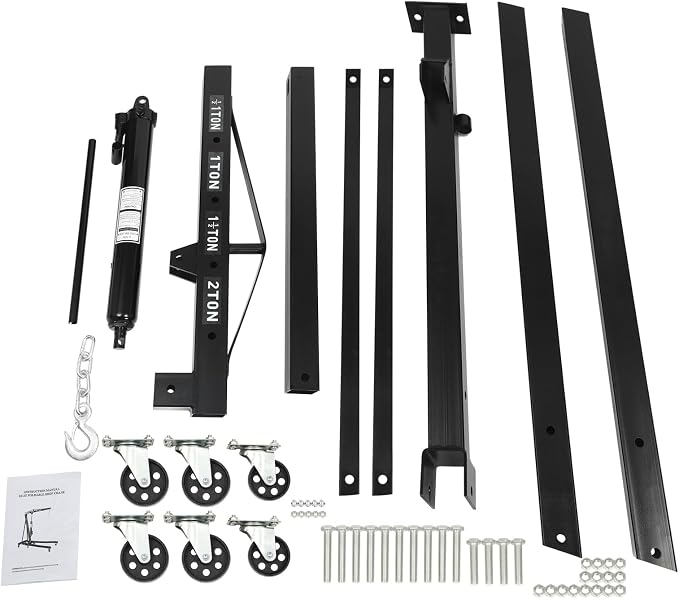 2 Ton Folding Engine Hoist Heavy Duty Carbon Steel Hydraulic Shop Engine Crane - Image 9