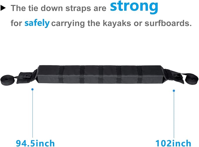 Kayak Roof Rack Pads Universal Car Soft Roof Rack - Image 3