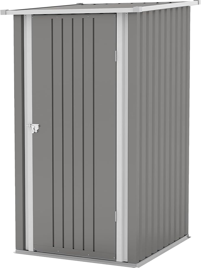 Patiowell 3 x 3 FT Outdoor Storage Shed, Small Garden Tool Storage Shed by Patiowell