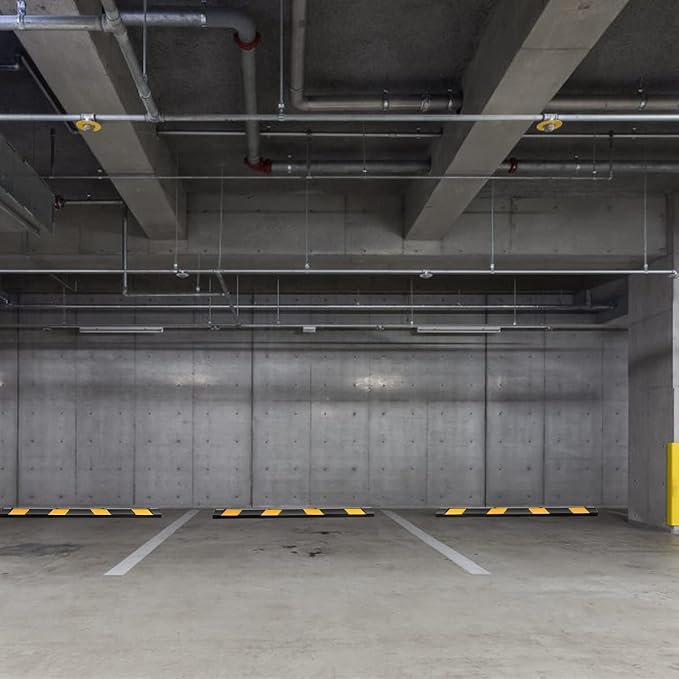 Goplus Parking Block, Heavy Duty Parking Target, Garage Wheel Stoppers - Image 8