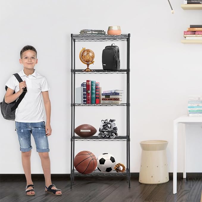 Wire Shelving Unit Metal Shelf Organizer Heavy Duty Wire Rack Storage Unit Rack - Image 6