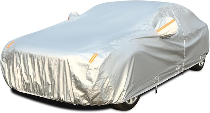 Tecoom Car Cover Waterproof All Weather, 3 Layers Car Covers by Tecoom