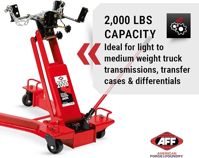 AFF Low Profile Manual Hydraulic Transmission Jack - Image 3