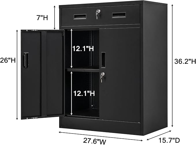 Metal Storage Cabinet, Locking Cabinet - Image 3