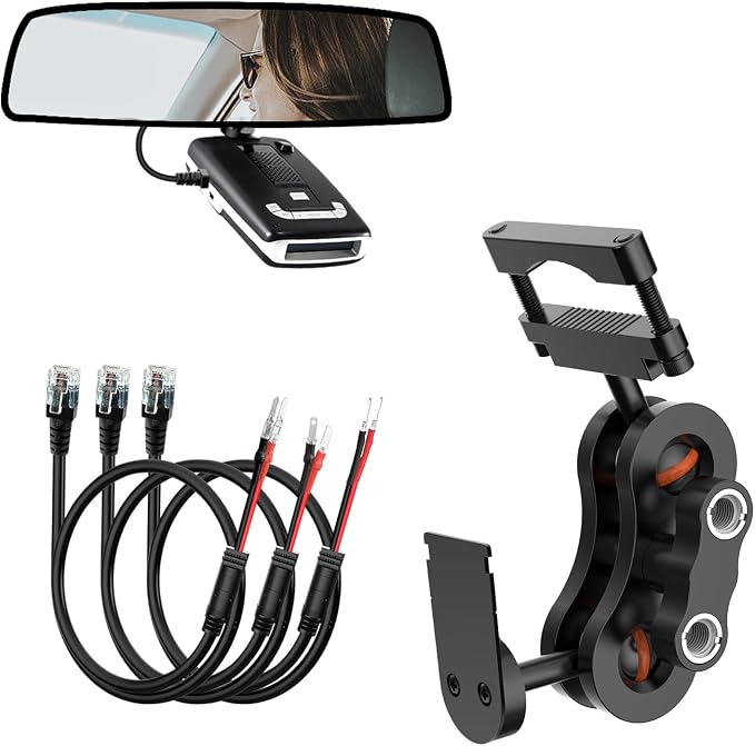 Radar Detector Mount, Rearview Mirror Rod Radar Mounting Bracket+Rearview by SDSACZMU