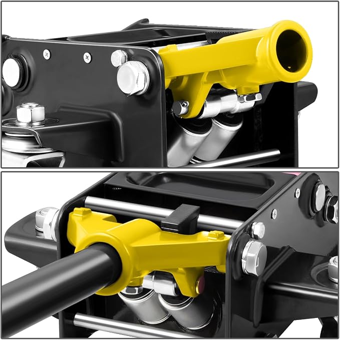 DNA MOTORING Low Profile Hydraulic Trolley Service/Floor Jack, 4 Ton Capacity - Image 6