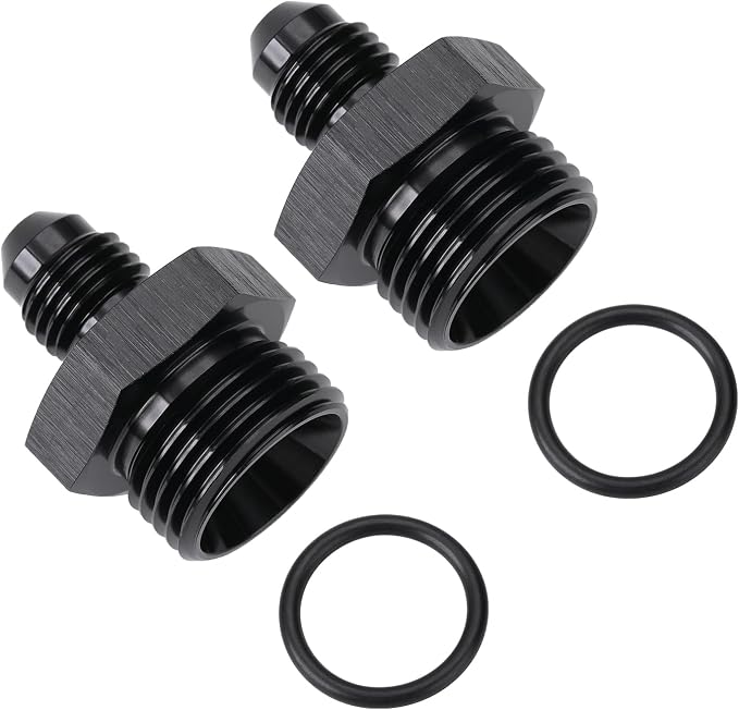 6AN Male Flare to 12AN ORB O-ring Boss Fuel Pump Rail Adapter Fitting Aluminum - Image 4