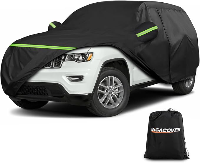 Full Car Cover for Jeep Grand Cherokee All Weather Waterproof Windproof 6 Layer by BIGACOVER