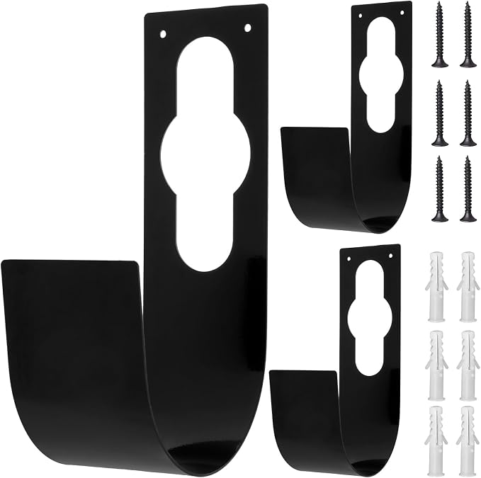 3Pcs Garden Hose Hanger Hook Carbon Steel Expandable Hose Holder Rack Wall - Image 8