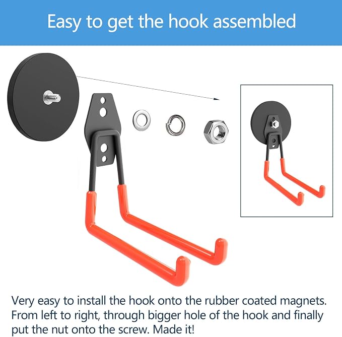 Heavy Duty Large Magnetic Hooks, Strong Magnet Hooks - Image 5