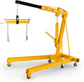 2 Ton Engine Hoist with Leveler 4409 LBS Folding Cherry Picker Engine Hoist by Unknown