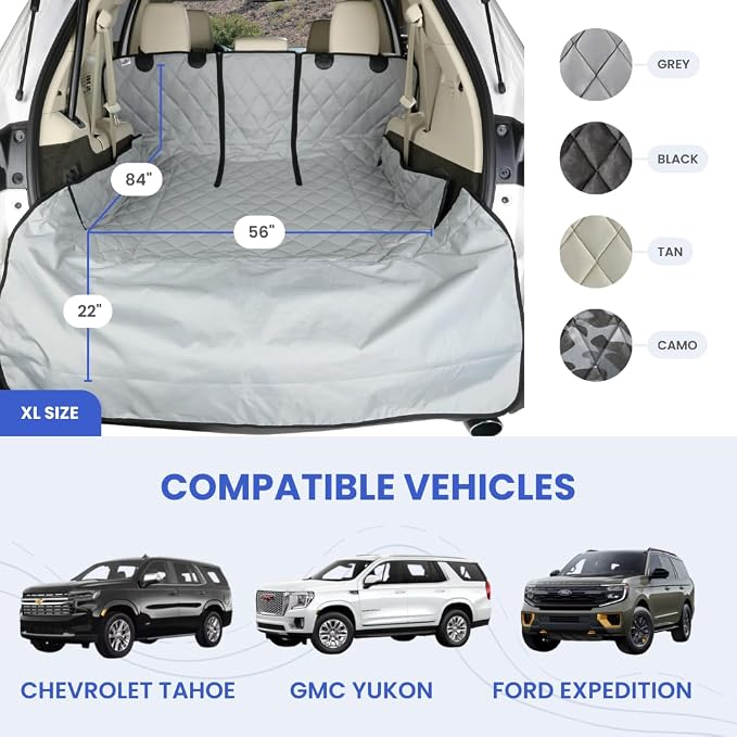 4Knines SUV Cargo Liner for Dogs, Trunk Mat for SUV, Durable Cargo Cover - Image 2