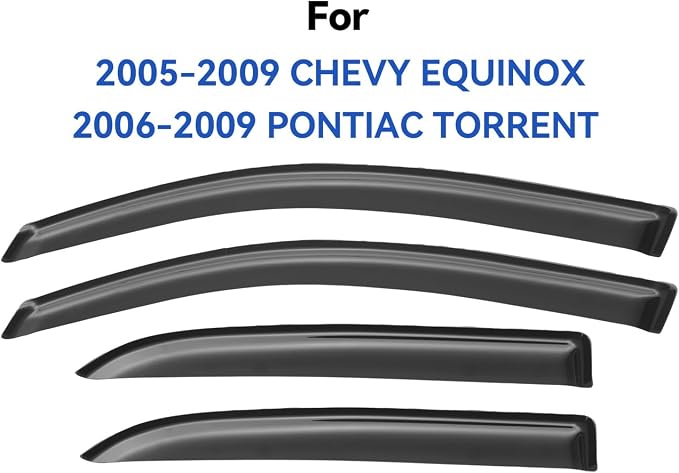 Window Visors Rain Guards for 2005 2006 2007 2008 2009 Chevy Equinox, - Image 2