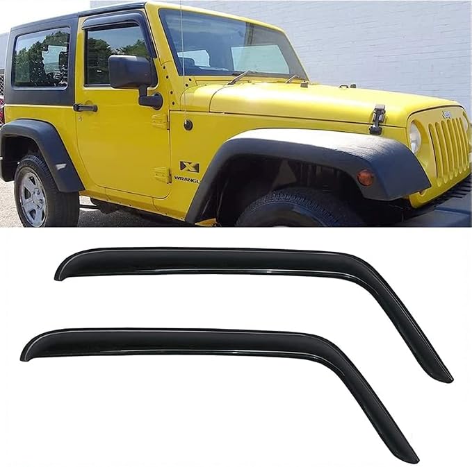 Side Window Visor Wind Vent Deflectors by Deebior