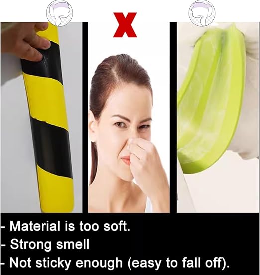 Heavy-Duty Corner Guards – 5M Self-Adhesive Yellow/Black NBR Rubber Wall - Image 7