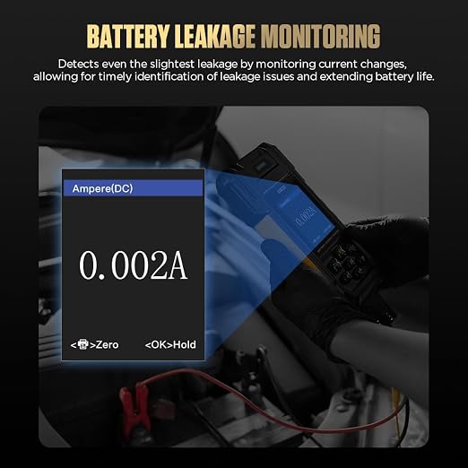 AUTOOL Car Battery Tester 12V 24V Automotive Battery Load Tester 30-2000 CCA - Image 5