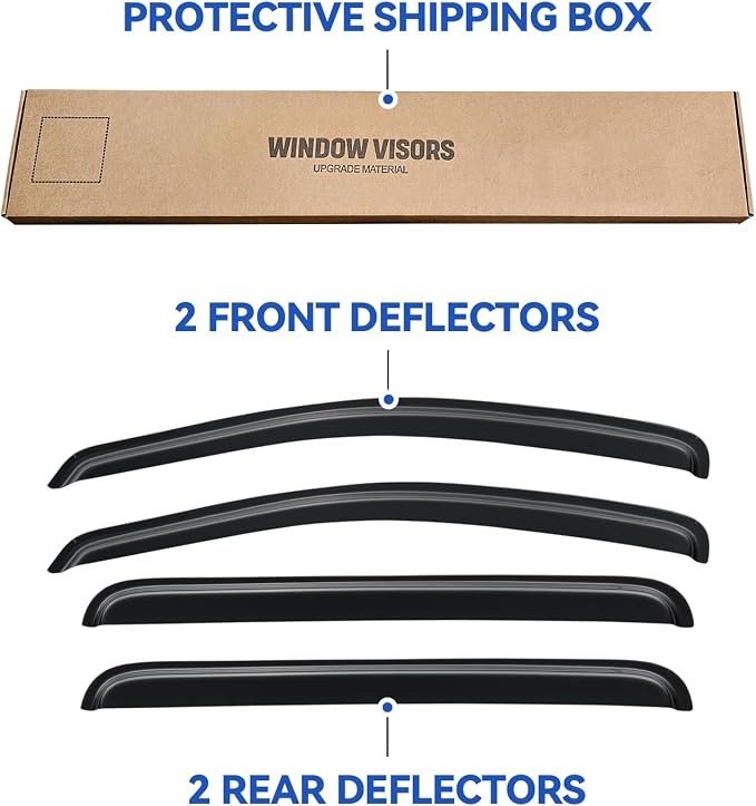 Window Visors Rain Guards Shield - Image 5