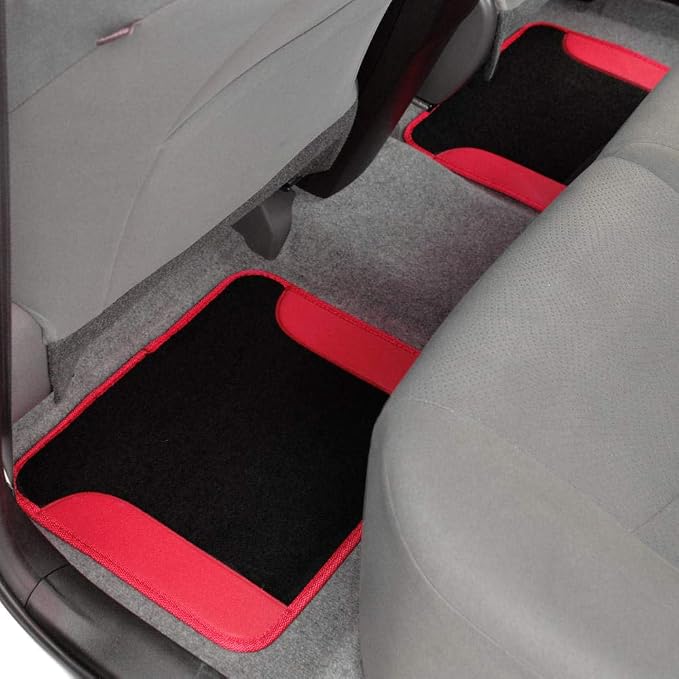 carXS Fresh Two-Tone Carpet Floor Mats, Tribal Tattoo Design - Image 7