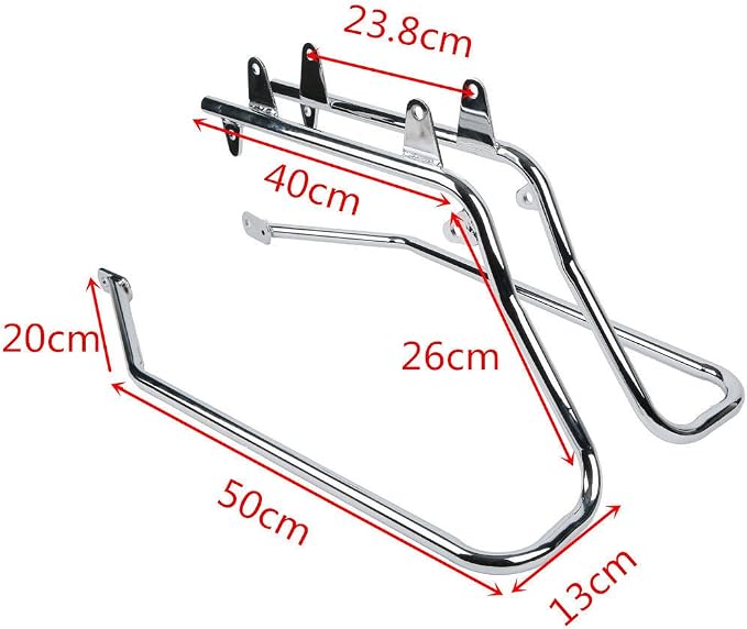 XFMT Hard Saddlebags Speaker Lid + Chrome Conversion Brackets - Image 6