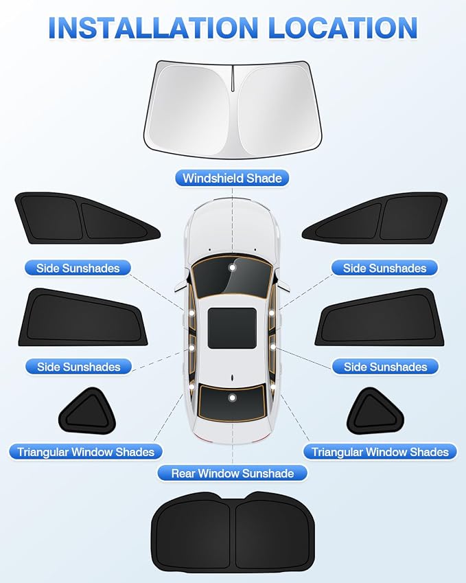 Sunshades for Subaru Crosstrek 2024 2025 2026 Accessories Windshield Sun Shade - Image 5