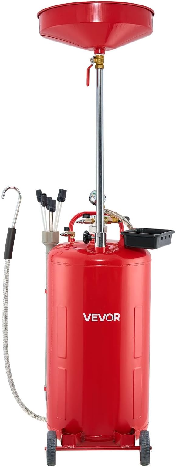 VEVOR 21 Gallon Waste Oil Drain Tank, Air Operated Portable Oil Drainer - Image 9