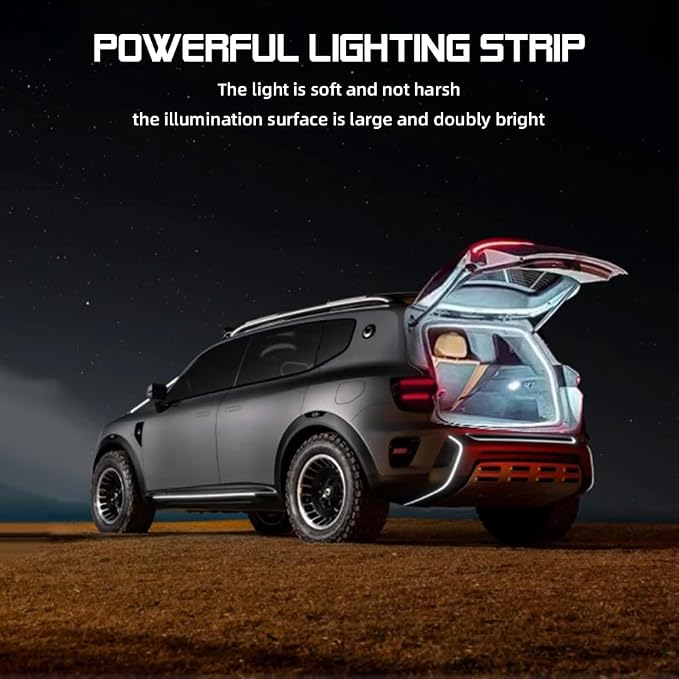 Car LED Strip Light For Trunk, 79Inch IP67 Silicone Waterproof Neon Light Strip - Image 5