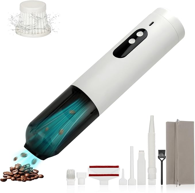 Mini Car Vacuum, 5 in 1 Cordless Handheld Vacuum Cleaner 16800Pa Suction Power by BEDAIL
