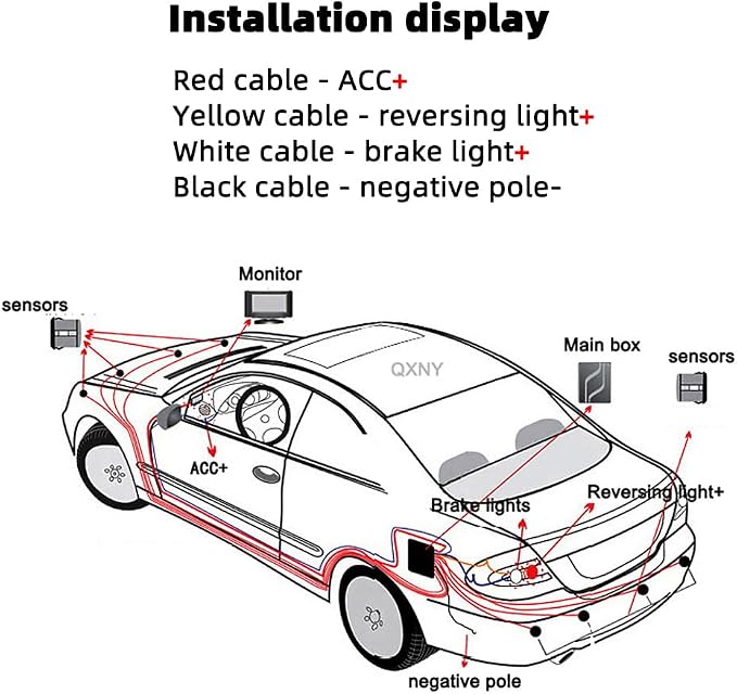 Car Parking Sensors Kit Reverse Parktronic System Auto Electronics Vehicle - Image 9