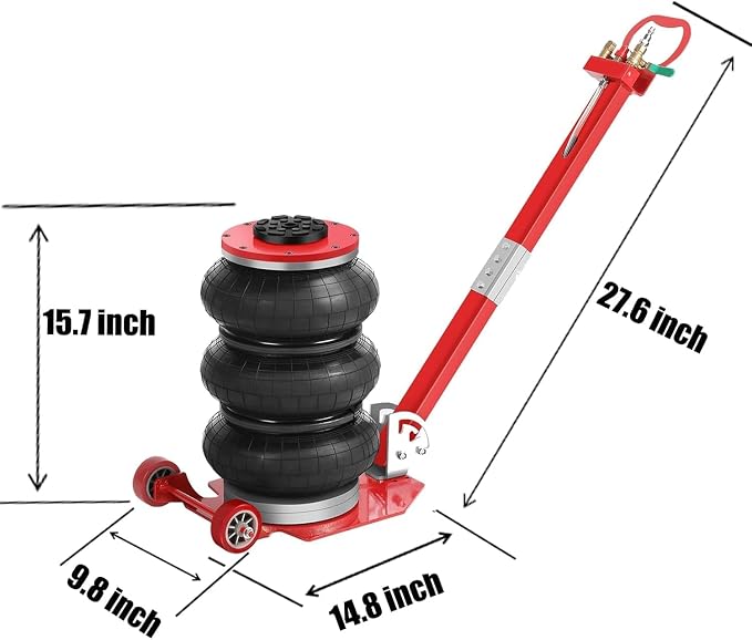Air Jack, Heavy Duty 3 Ton/6600 lbs Air Bag Jack-3-Ply Pneumatic Lift up to - Image 6